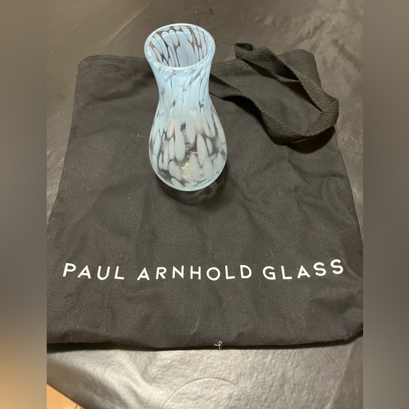 Paul Arnhold Glass Accents Paul Arnold Sky Bluetransparent Bud Vase